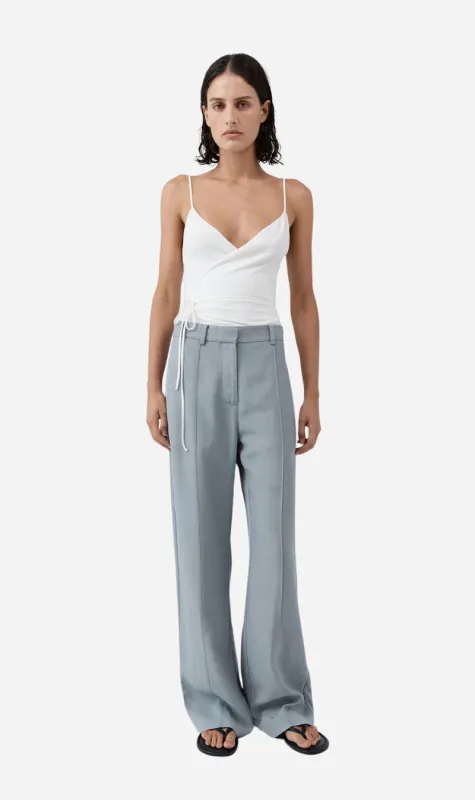St Agni | Classic Pintuck Pants - Mist made by St. Agni