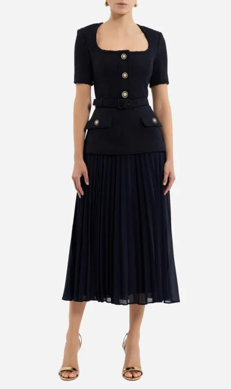 Rebecca Vallance | Jonie Midi - Navy sold by Sisters & Co