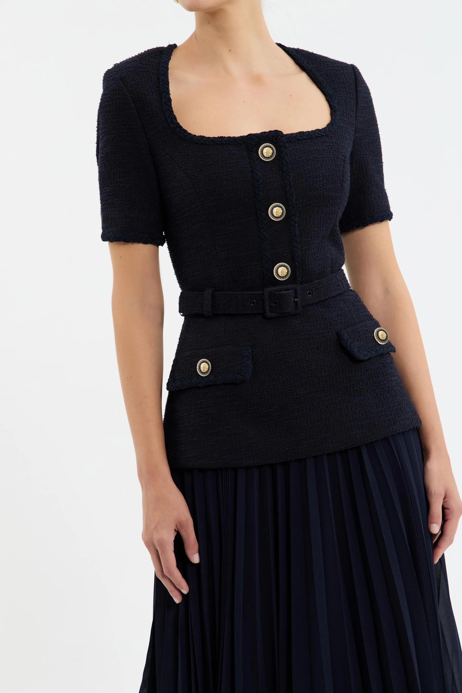 Rebecca Vallance | Jonie Midi - Navy sold by Sisters & Co product image thumbnail 2