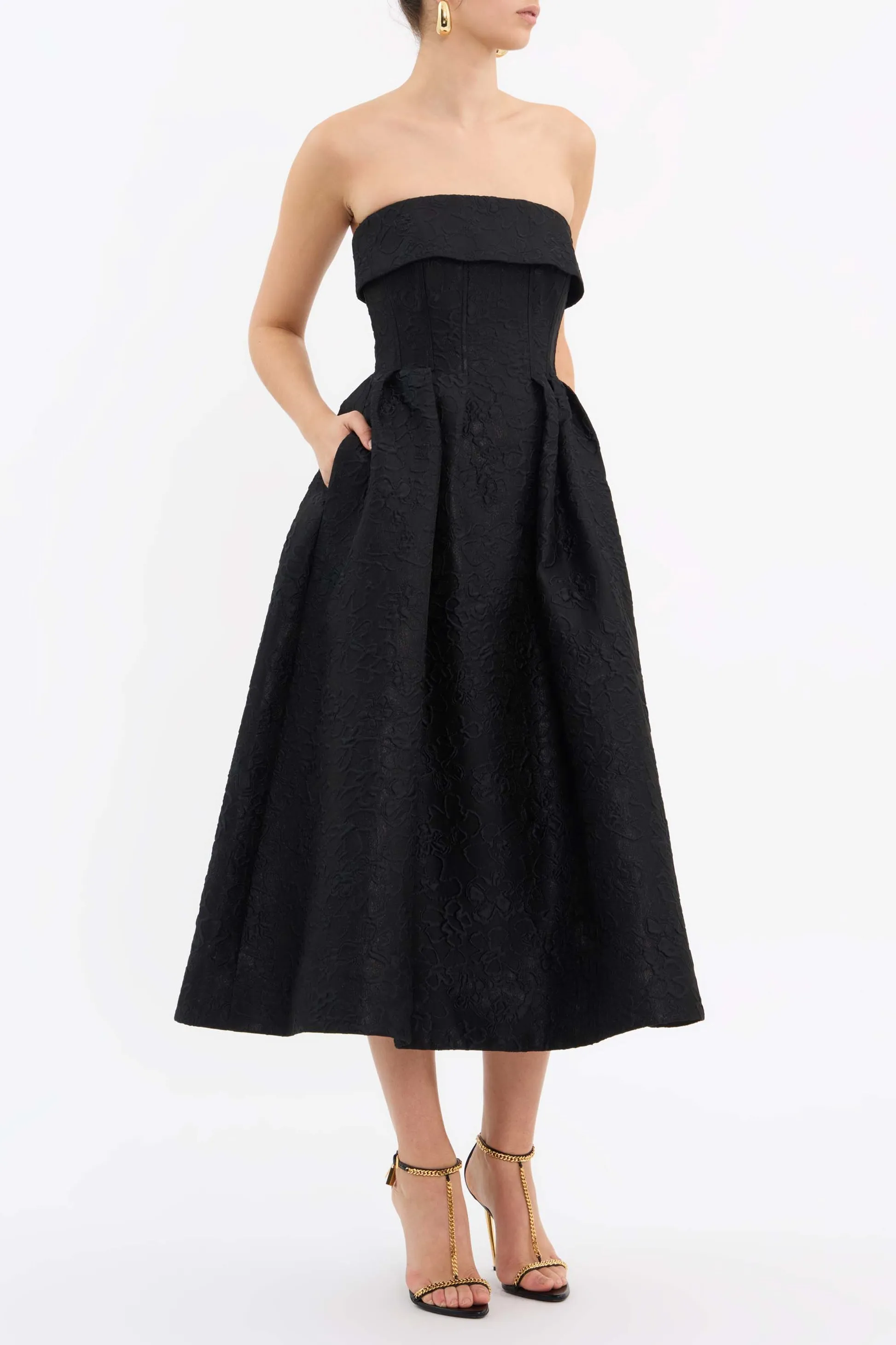 Rebecca Vallance | Esther Midi - Black sold by Sisters & Co product image thumbnail 2