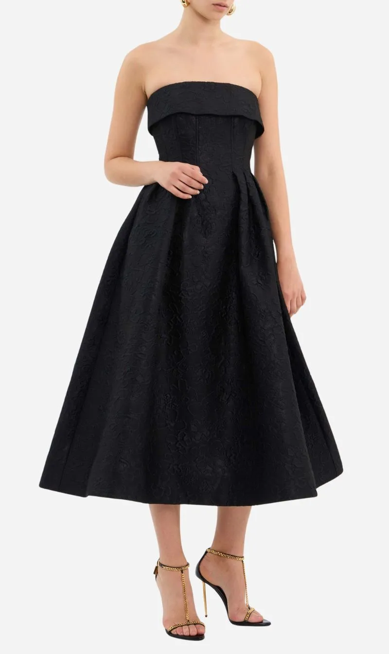 Rebecca Vallance | Esther Midi - Black sold by Sisters & Co