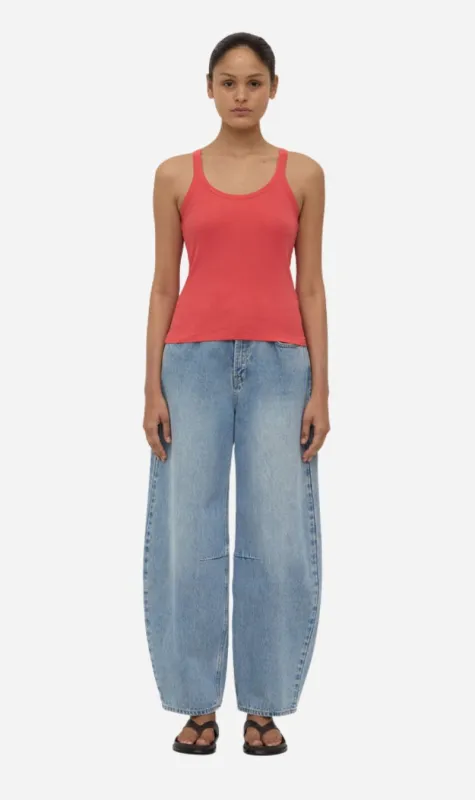 Assembly Label | Charlie Rib Tank - Washed Chilli sold by Sisters & Co