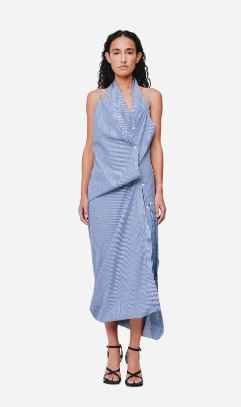 Wynn Hamlyn | Rowan Maxi Dress - Blue Stripe sold by Sisters & Co