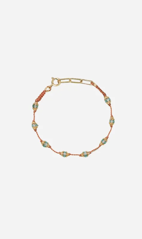 Tityaravy | Peony Bracelet - Blue Topaz sold by Sisters & Co