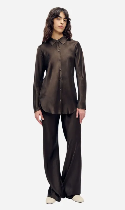 Silk Laundry | Bias Cut Shirt - Mantis sold by Sisters & Co
