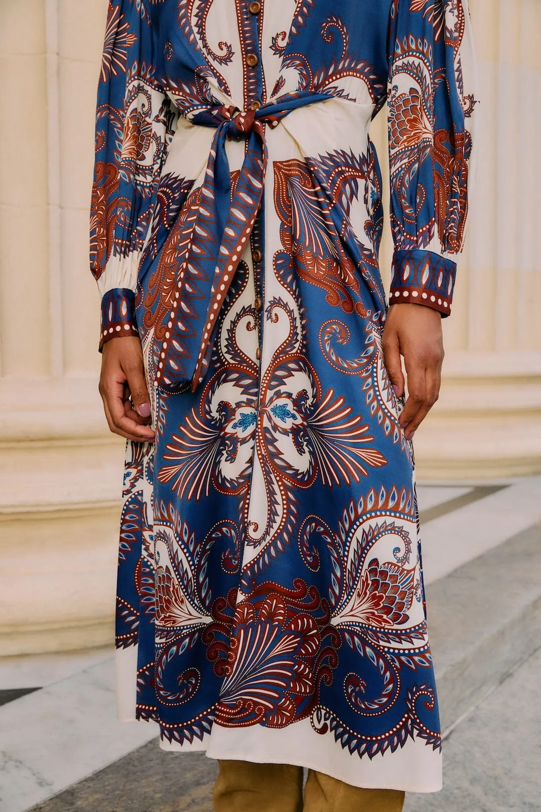 Farm Rio | Midi Dress - Arabesque Blue sold by Sisters & Co product image thumbnail 4