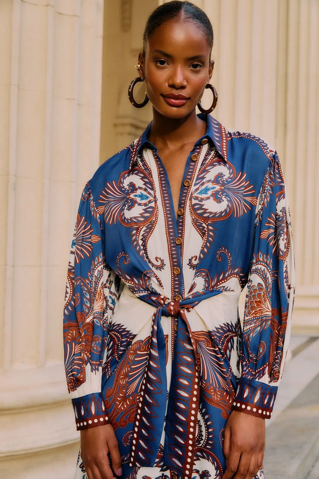 Farm Rio | Midi Dress - Arabesque Blue sold by Sisters & Co product image thumbnail 2