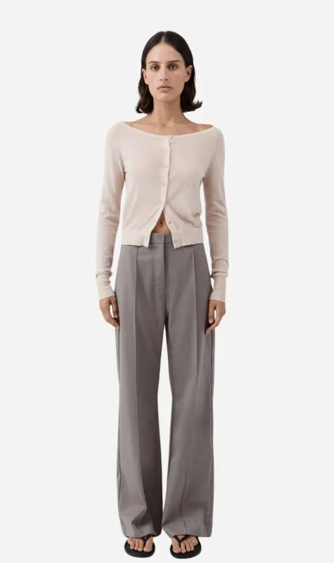 St Agni | Merino Wool Ballet Cardi - Powder sold by Sisters & Co