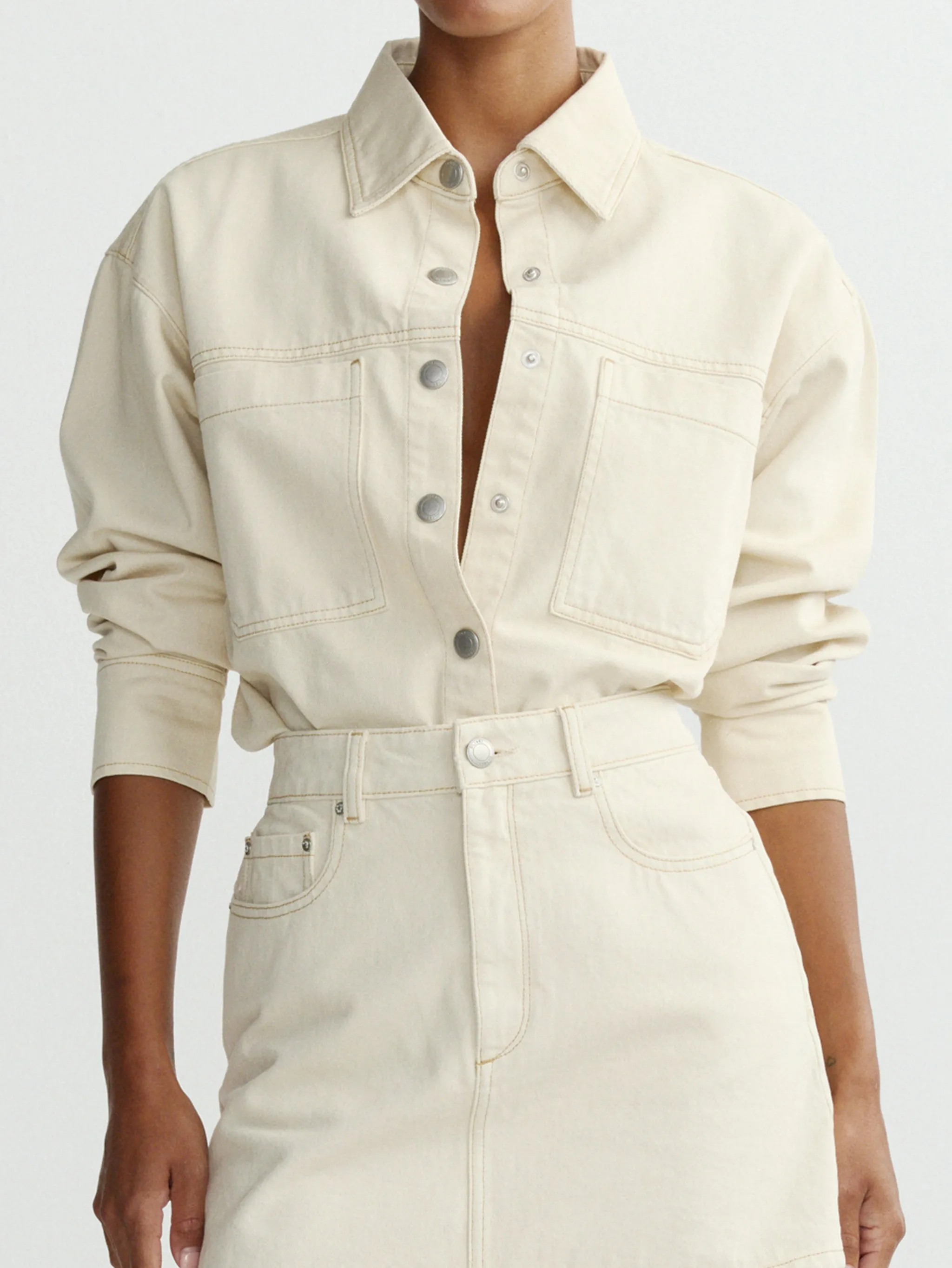 DL1961 | Alma Skirt - Ecru sold by Sisters & Co product image thumbnail 3