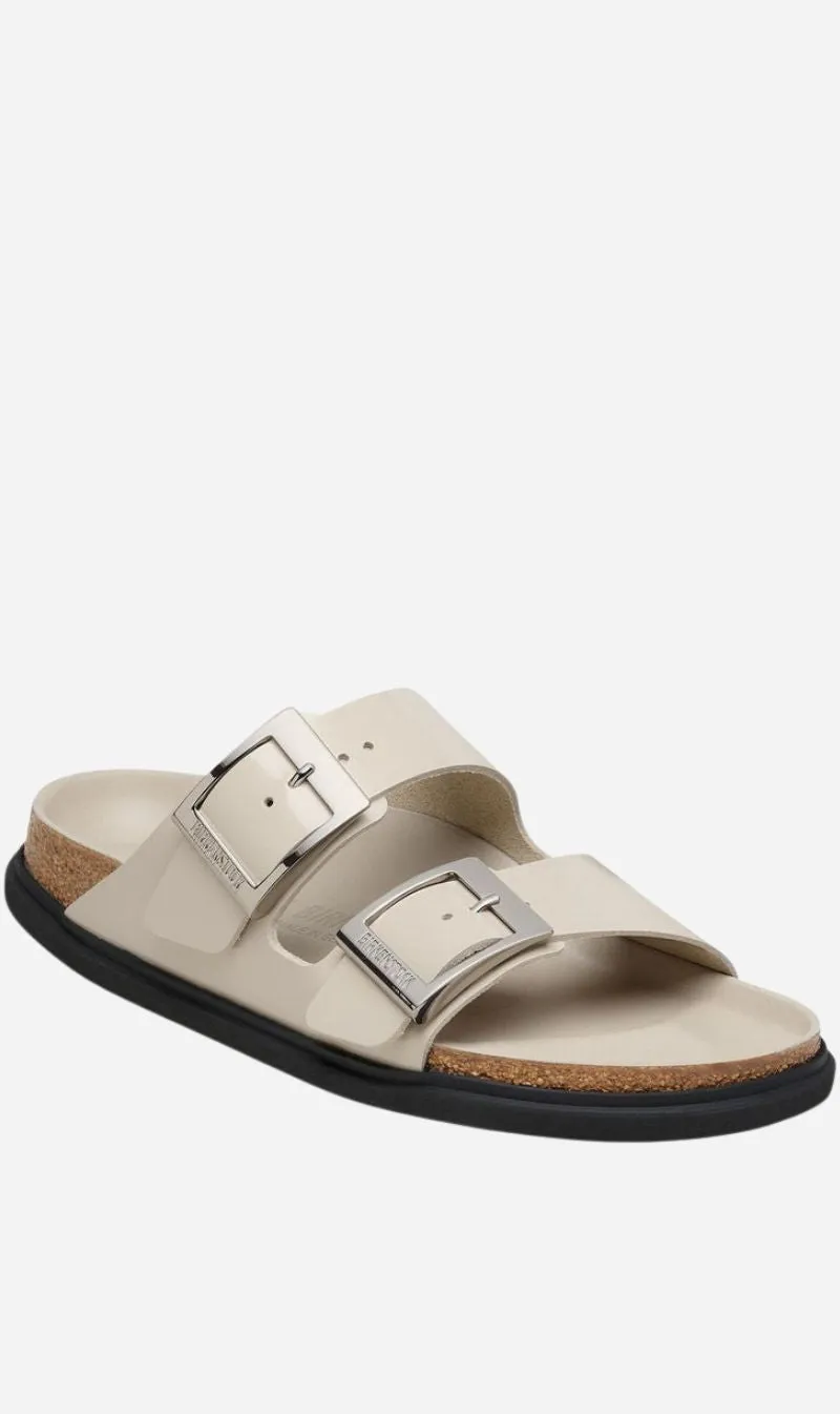 Birkenstock | Arizona Droplet Buckle High Shine Regular - Oyster sold by Sisters & Co product image thumbnail 3
