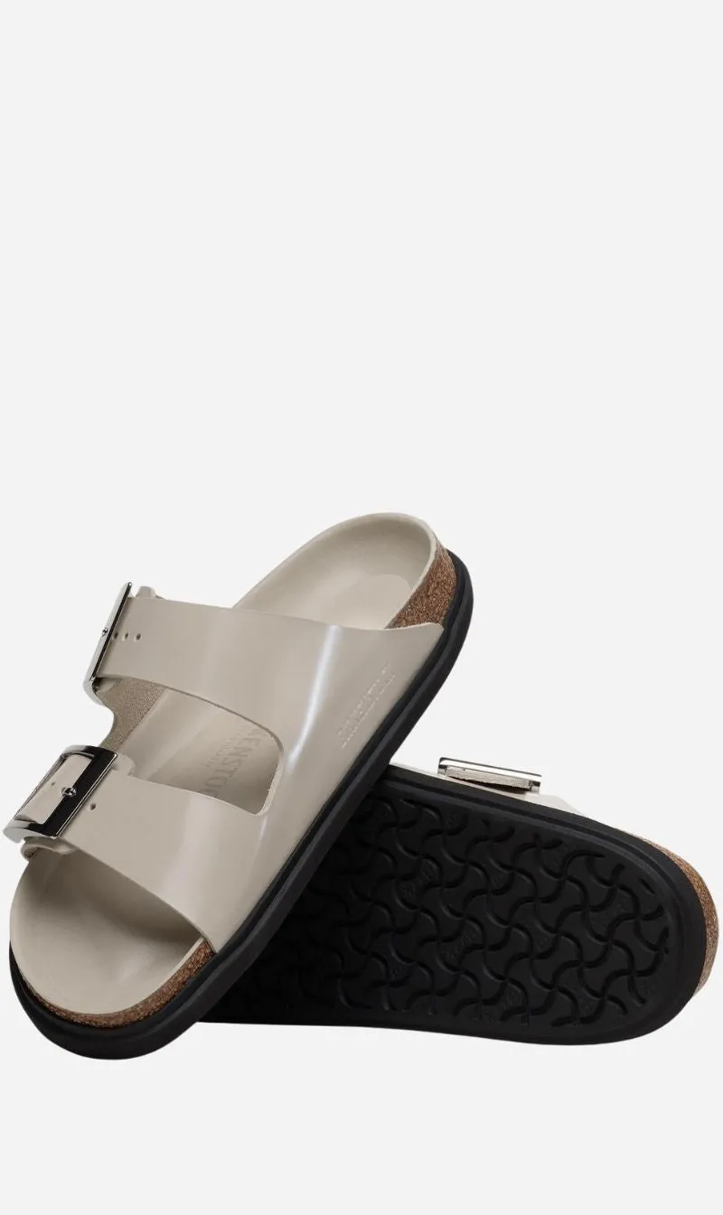 Birkenstock | Arizona Droplet Buckle High Shine Regular - Oyster sold by Sisters & Co product image thumbnail 4