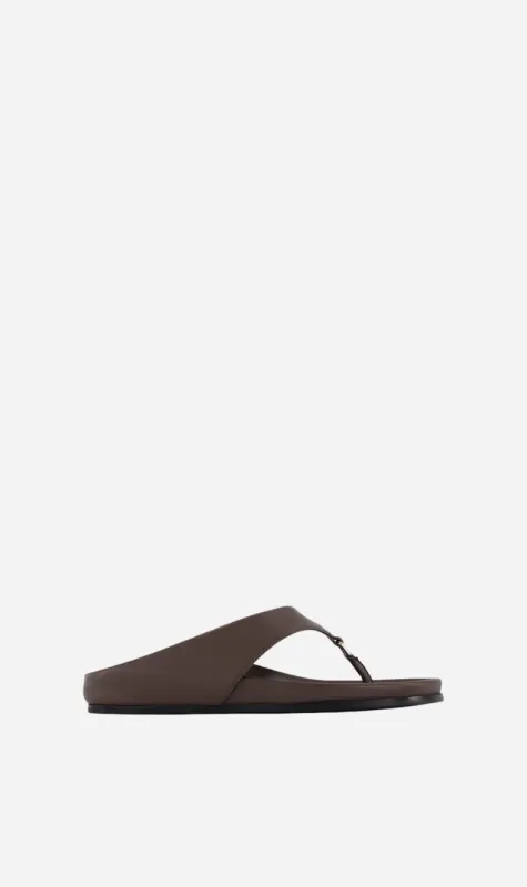 Rebe | Antonia Slide - Dark Taupe sold by Sisters & Co