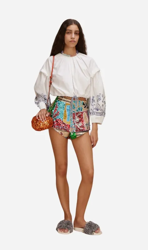 Alemais | Jazz Embellished Corset Shorts sold by Sisters & Co