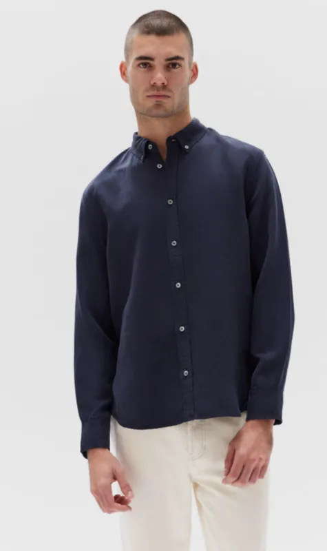 Assembly Label | Rosco Long Sleeve Shirt - True Navy sold by Sister & Co