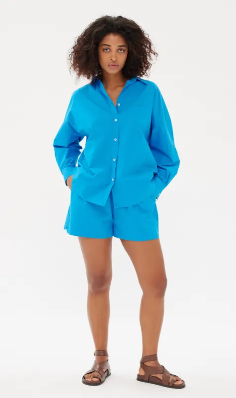 LMND | Chiara Shirt - Cobalt sold by Sister & Co