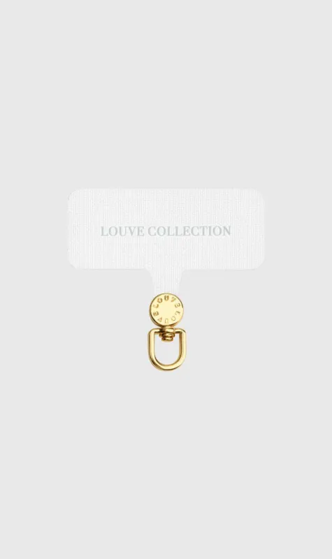 Louve | Universal Crossbody Phone Strap Connector - White/Gold sold by Sisters & Co