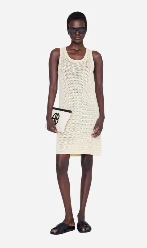 Anine Bing | Arie Dress - Ivory sold by Sisters & Co