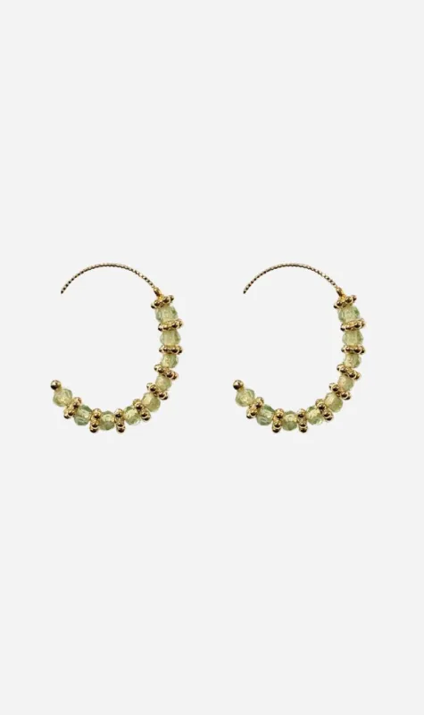 Tityaravy | Kamala Earrings - Green Amethyst made by Sisters & Co