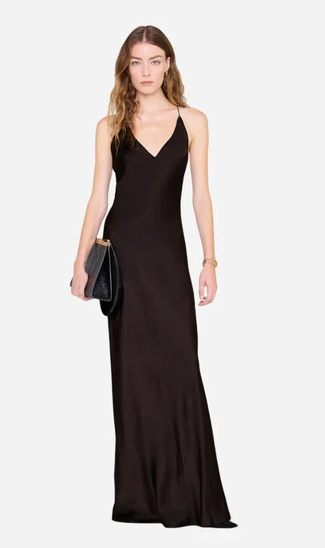 Anine Bing | Laurel Dress - Deep Brown sold by Sisters & Co