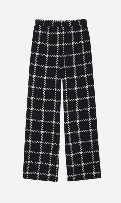 Anine Bing | Owen Pant - Black And White Plaid sold by Sister & Co