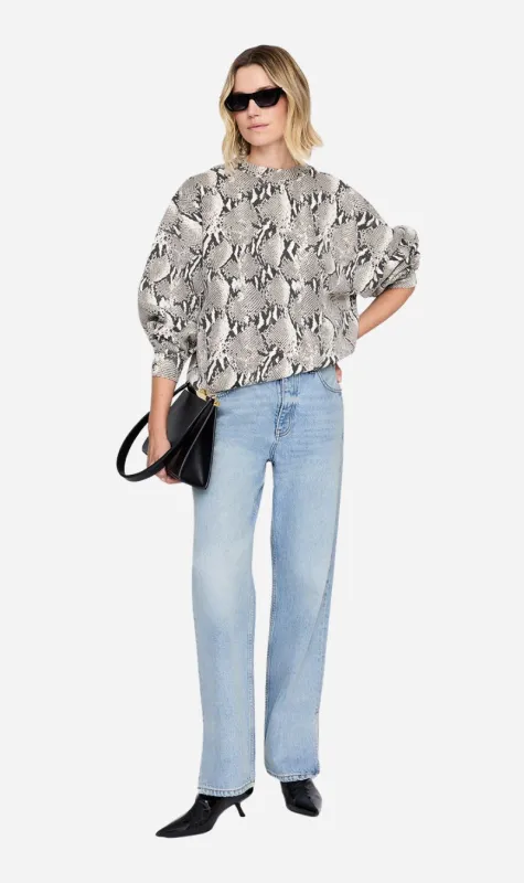 Anine Bing | Miles Sweatshirt - Washed Python made by Anine Bing