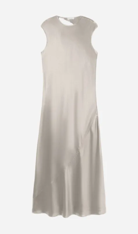 Silk Laundry | Drape Dress - Hazelnut made by Silk Laundry