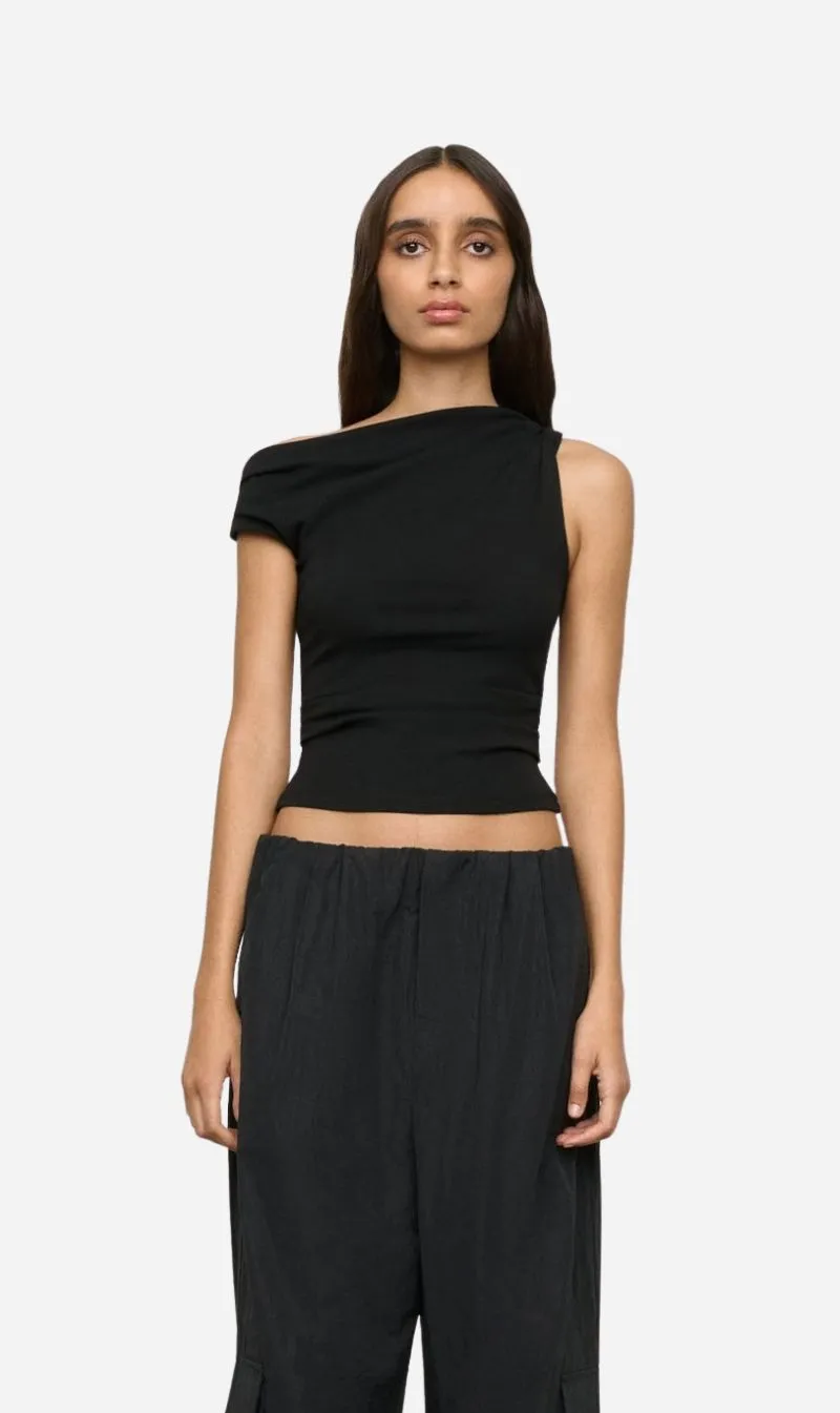 One of Others | Paeton Top - Black sold by Sisters & Co