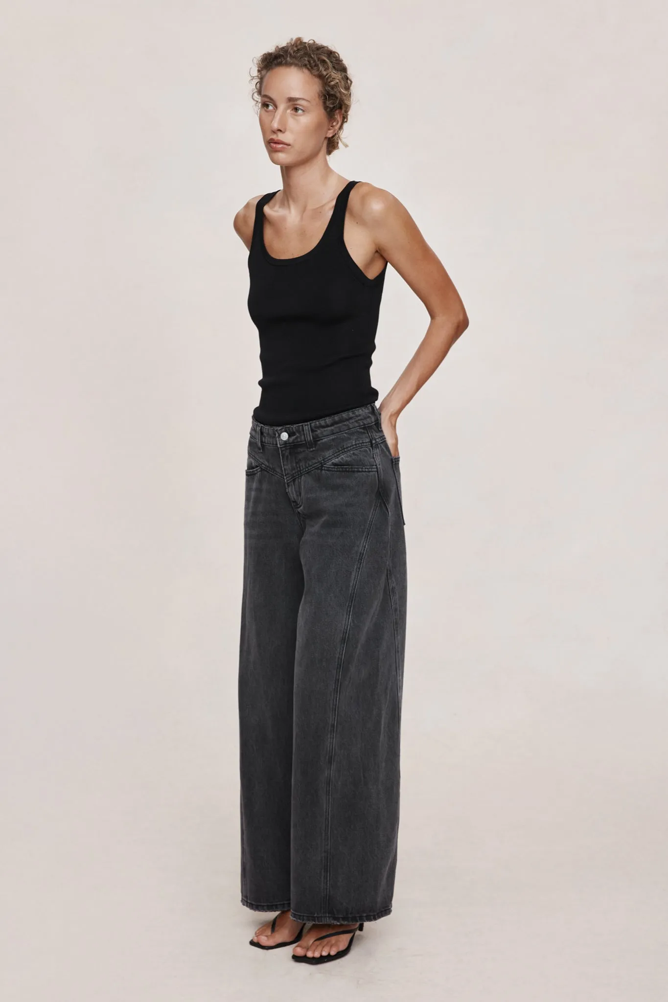 Marle | Cross Stitch Jean - Faded Black sold by Sisters & Co product image thumbnail 3