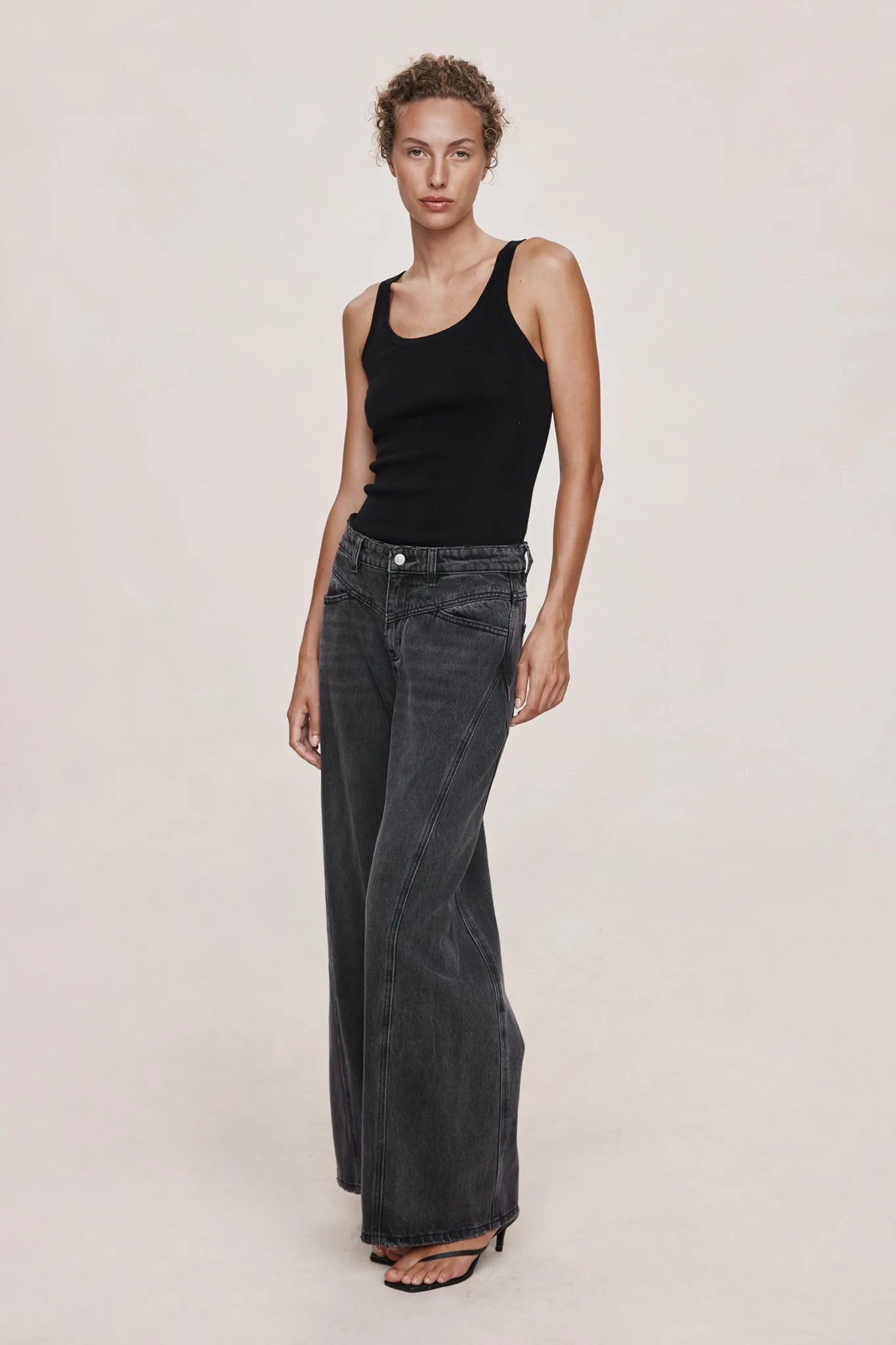 Marle | Cross Stitch Jean - Faded Black sold by Sisters & Co product image thumbnail 4