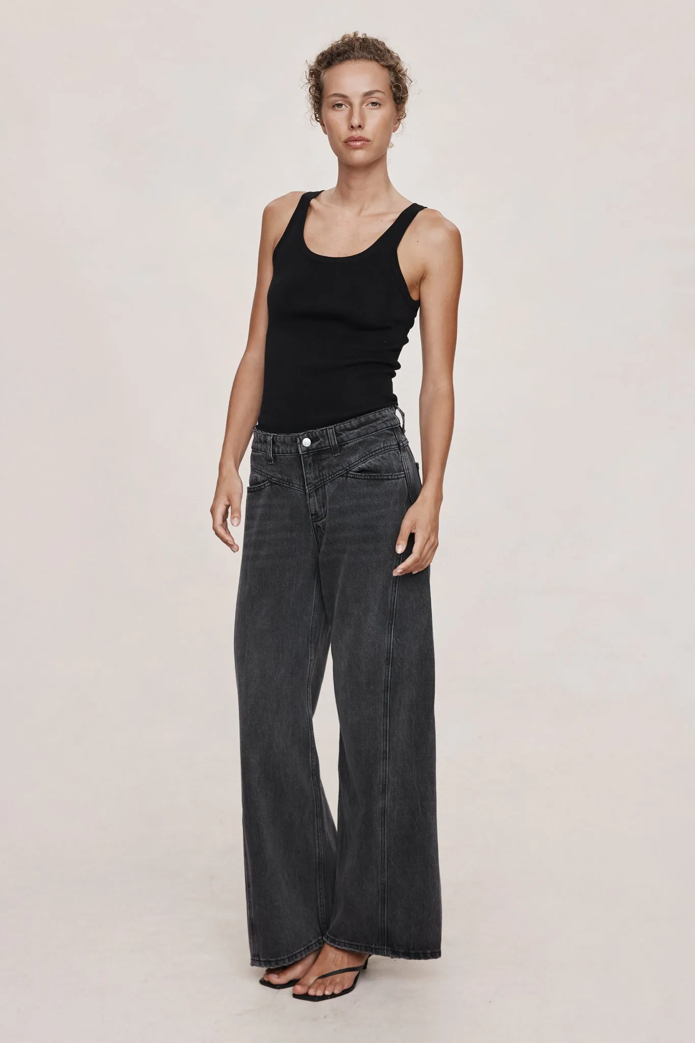 Marle | Cross Stitch Jean - Faded Black sold by Sisters & Co product image thumbnail 2