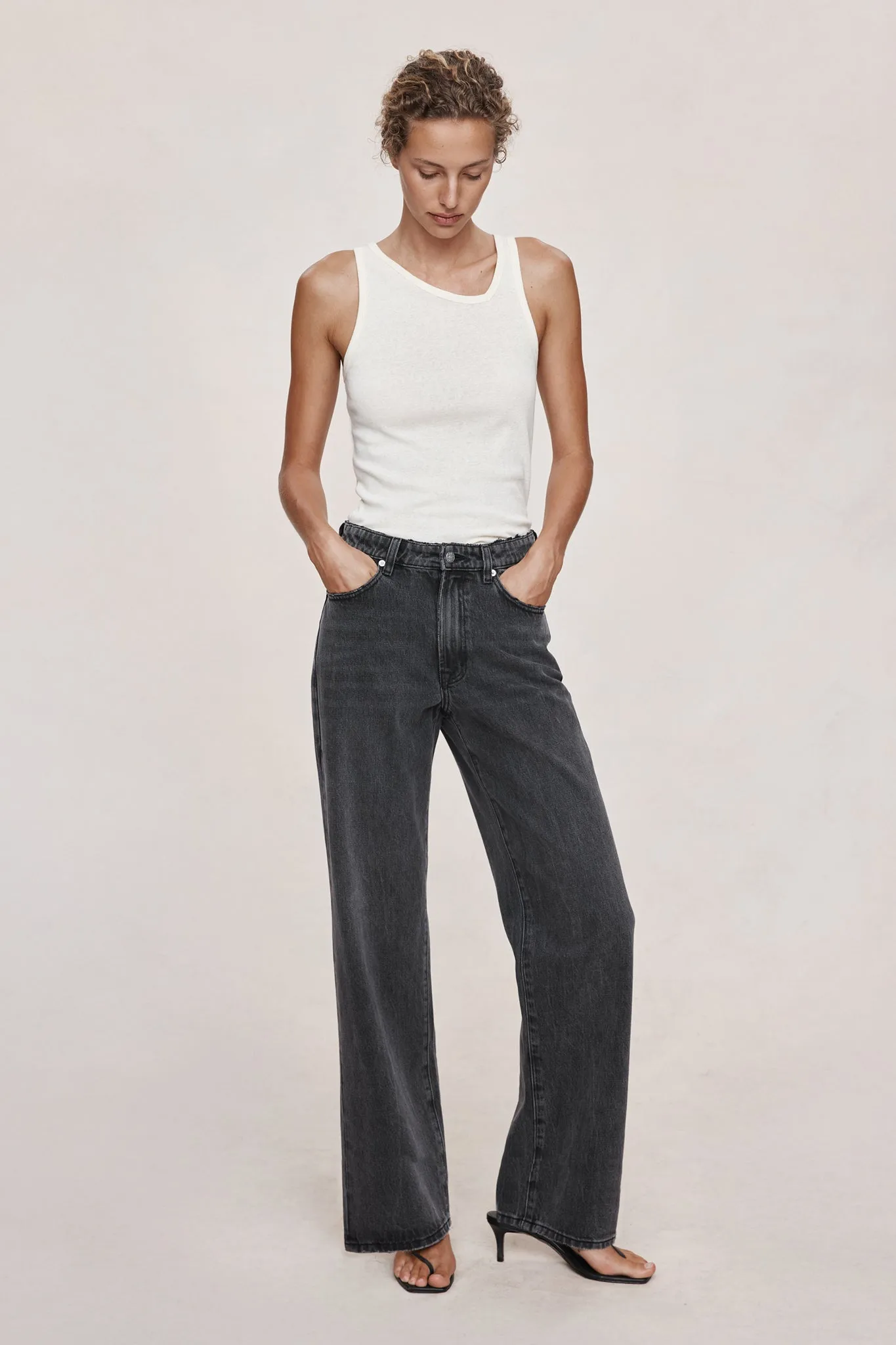 Marle | Wide Leg Jean - Faded Black sold by Sisters & Co product image thumbnail 3