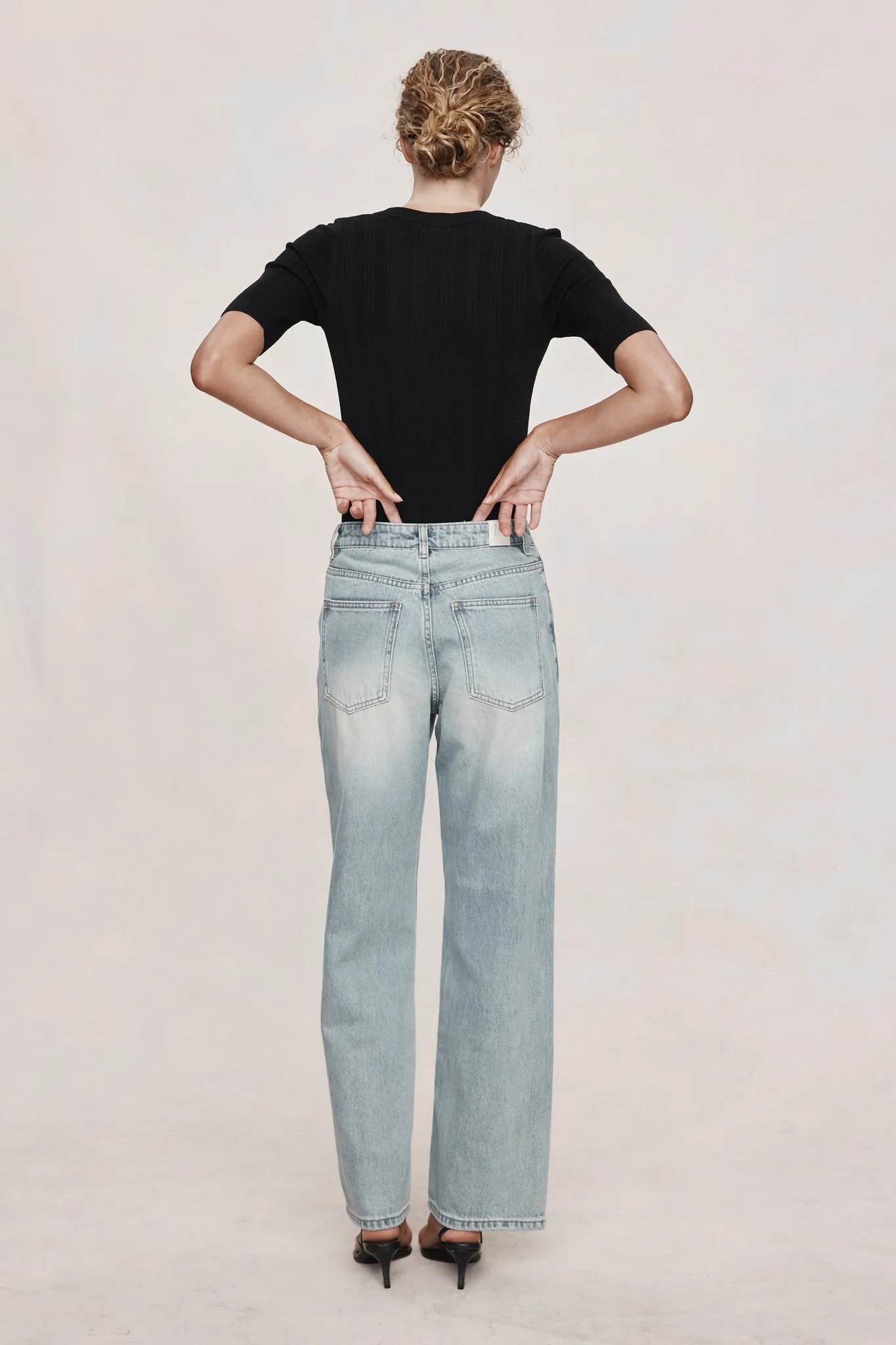 Marle | Wide Leg Jean - Faded Blue sold by Sisters & Co product image thumbnail 4
