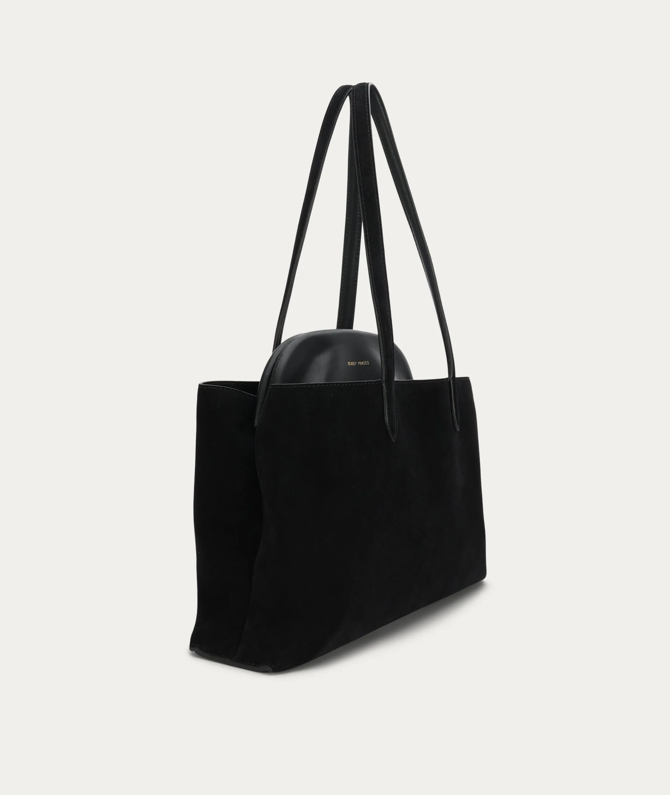 Deadly Ponies | Vault Tote - Black Suede sold by Sisters & Co product image thumbnail 2