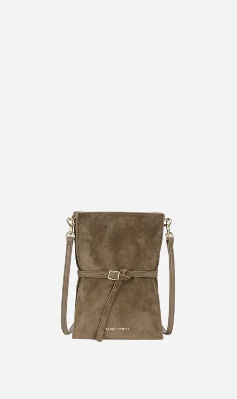 Deadly Ponies | Mr Penny Pouchette - Dune Suede sold by Sisters & Co