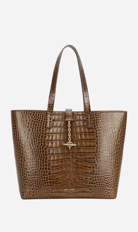 Deadly Ponies | Mr Porter Tote - Toffee Croc made by Sisters & Co
