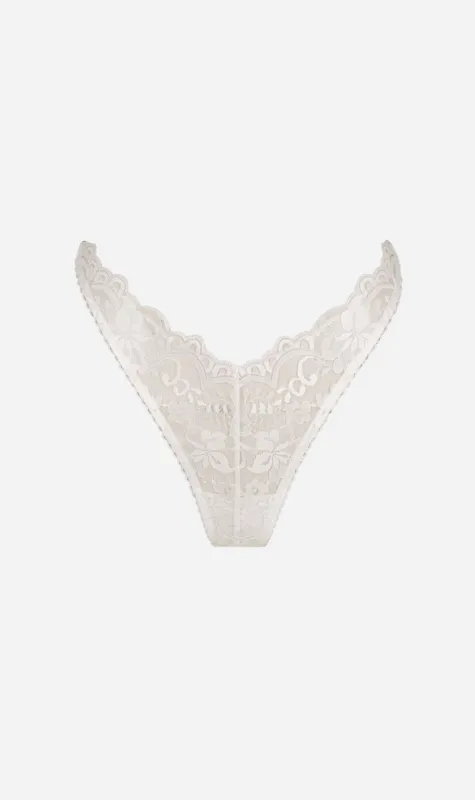 Kat the Label | Sasha Thong - White sold by Sisters & Co