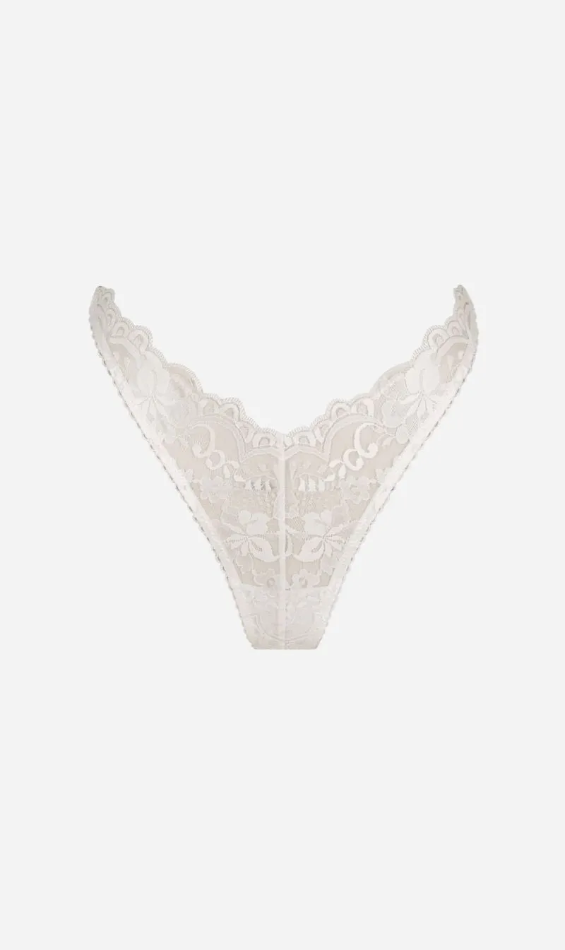 Kat the Label | Sasha Thong - White sold by Sisters & Co