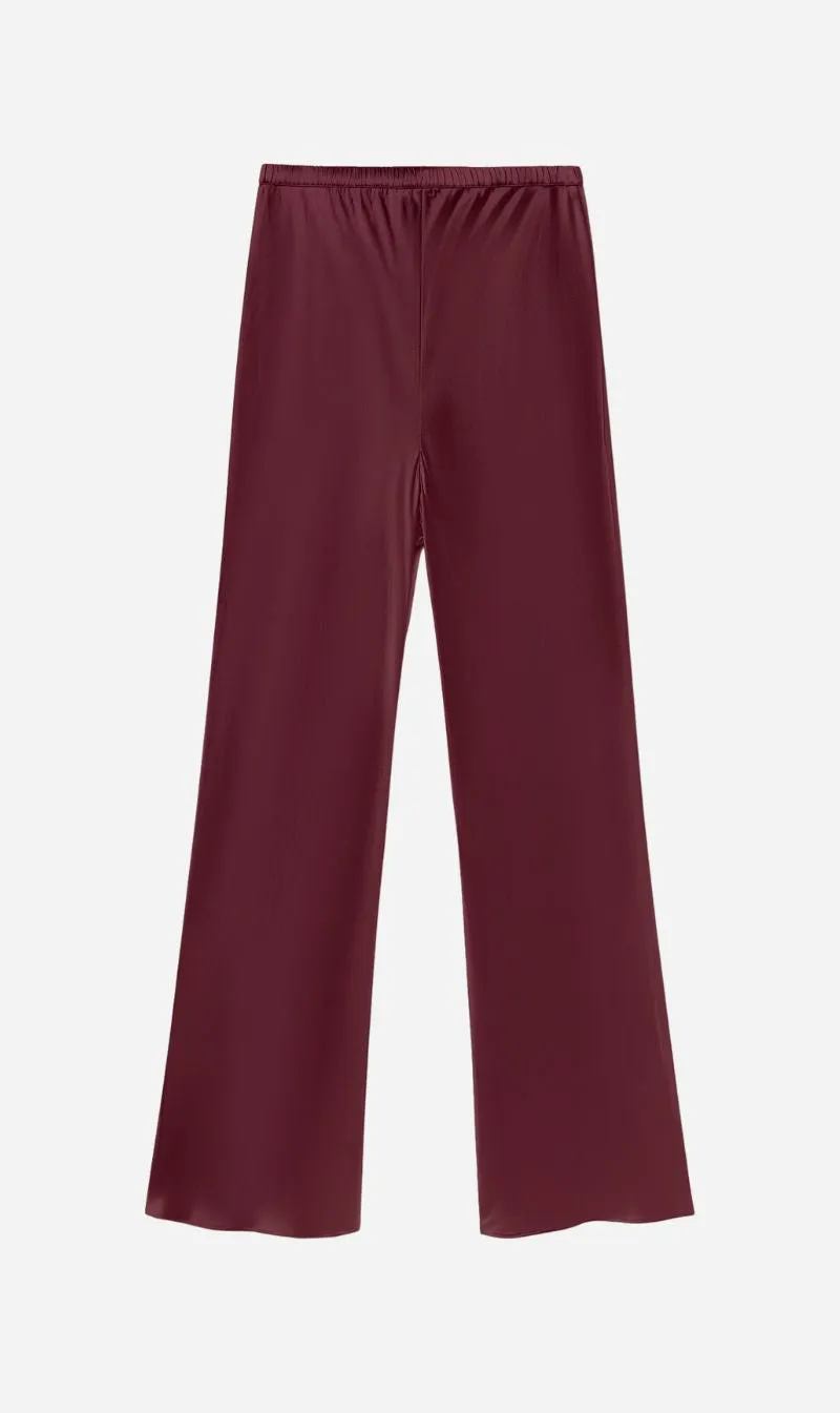 Silk Laundry | Bias Cut Pants - Deadleaf sold by Sisters & Co