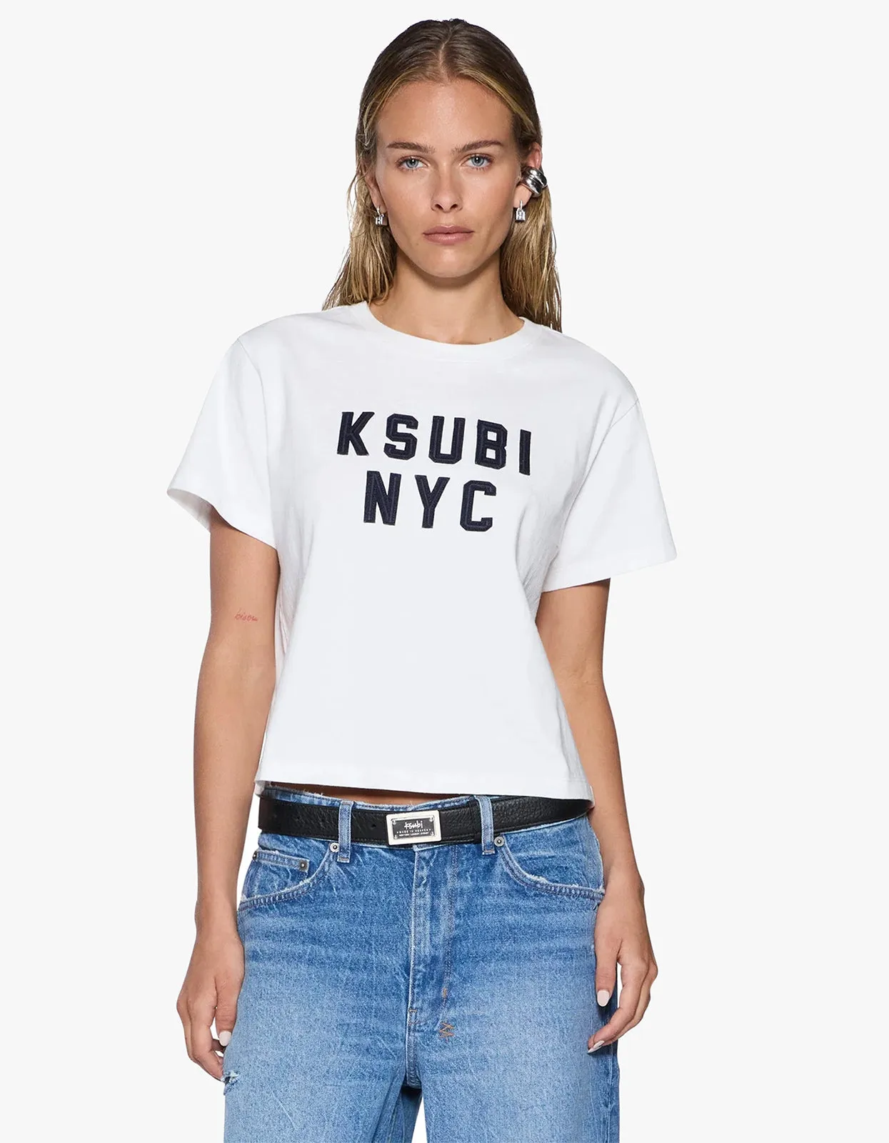 Ksubi | Nyc Shrunken Tee - White sold by Sisters & Co product image thumbnail 3