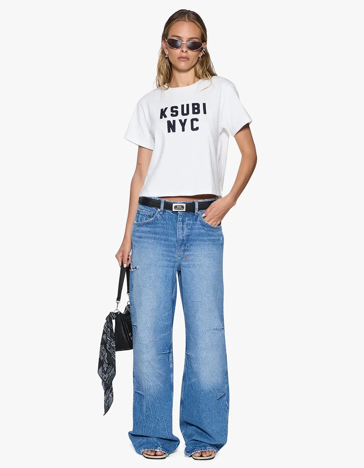 Ksubi | Nyc Shrunken Tee - White sold by Sisters & Co product image thumbnail 4