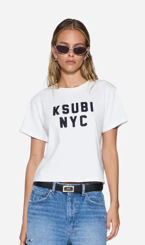 Ksubi | Nyc Shrunken Tee - White sold by Sisters & Co