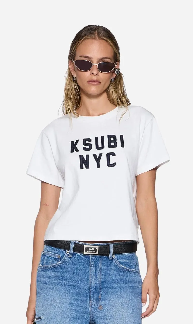 Ksubi | Nyc Shrunken Tee - White sold by Sisters & Co