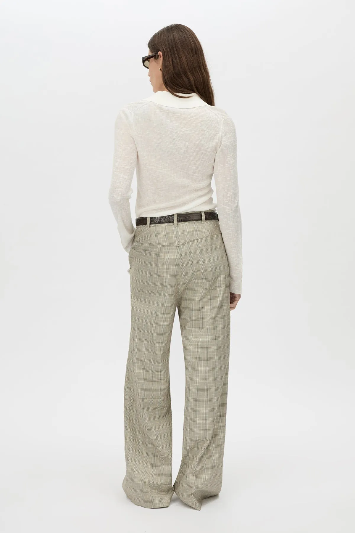 Camilla and Marc | Cassa Check Pant - Taupe Check sold by Sisters & Co product image thumbnail 5