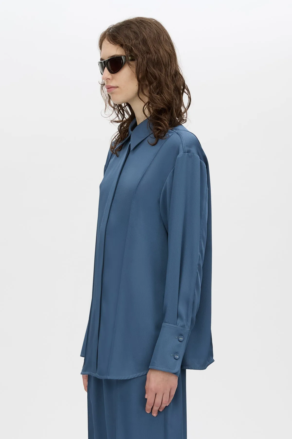 Camilla and Marc | Cameo Shirt - Steel sold by Sisters & Co product image thumbnail 5