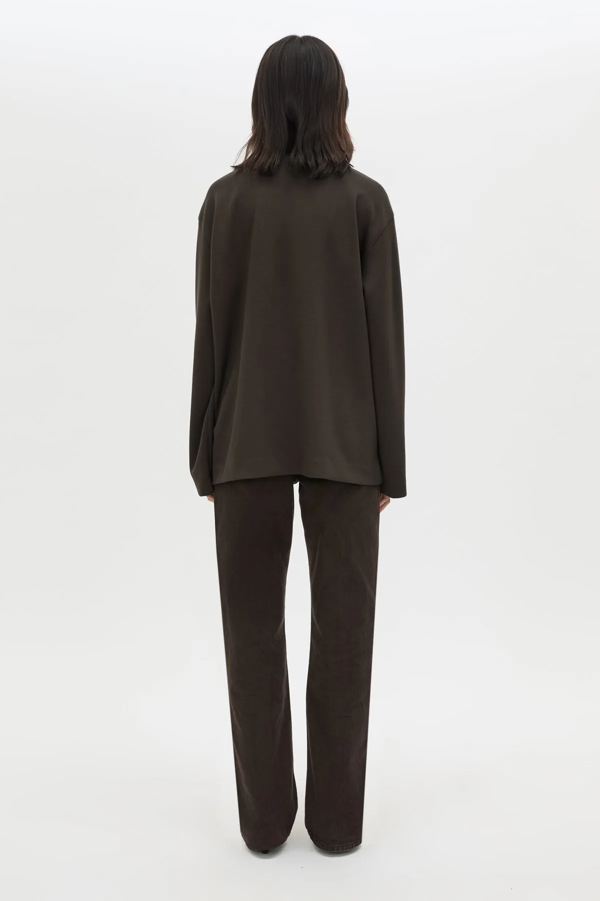 Camilla and Marc | Bessette Long Sleeve Top - Espresso sold by Sisters & Co product image thumbnail 5