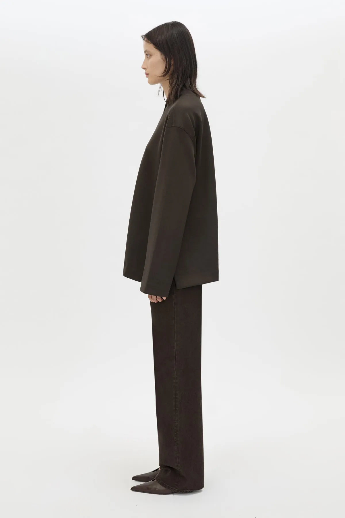 Camilla and Marc | Bessette Long Sleeve Top - Espresso sold by Sisters & Co product image thumbnail 4