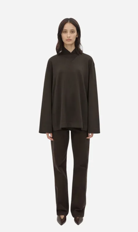 Camilla and Marc | Bessette Long Sleeve Top - Espresso made by camilla & marc