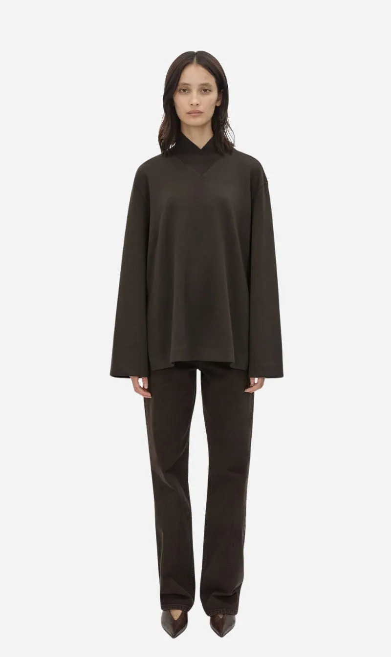 Camilla and Marc | Bessette Long Sleeve Top - Espresso sold by Sisters & Co