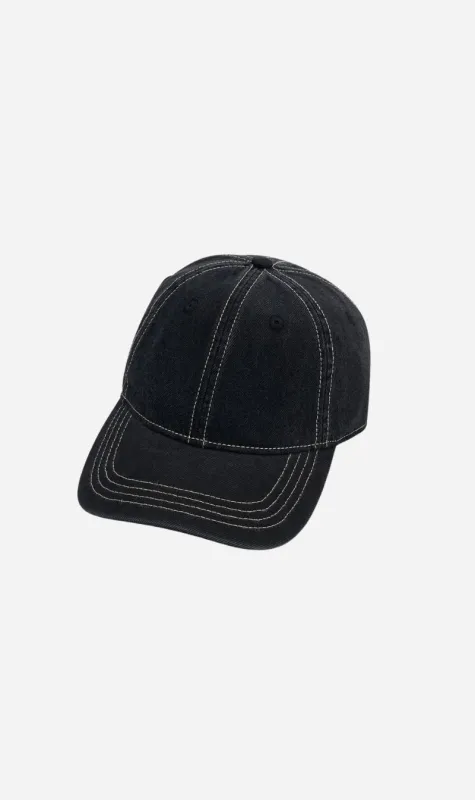 Camilla and Marc | August Cap - Black Denim / White sold by Sisters & Co