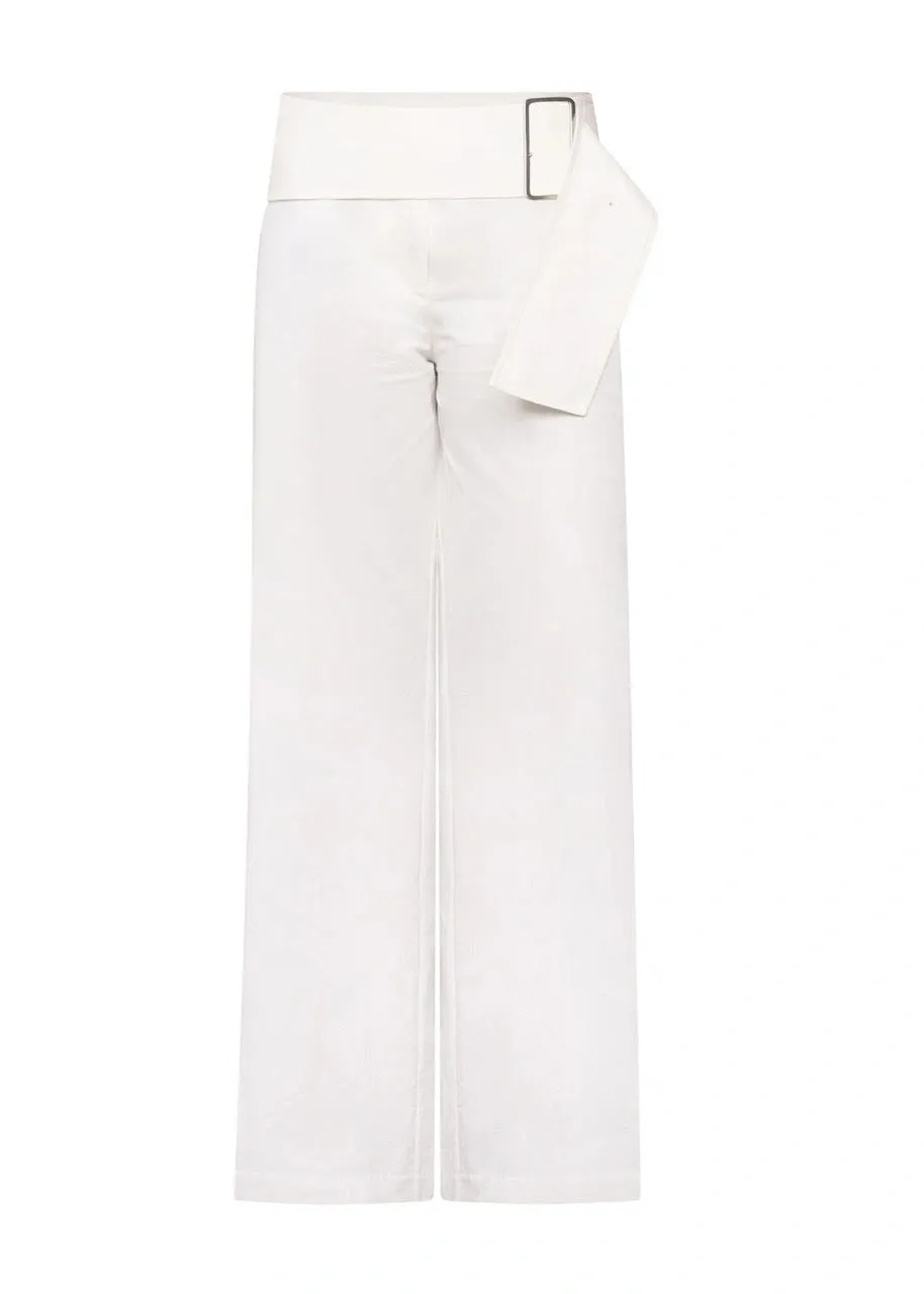 One of Others | Bea Belted Pant - White sold by Sisters & Co product image thumbnail 2
